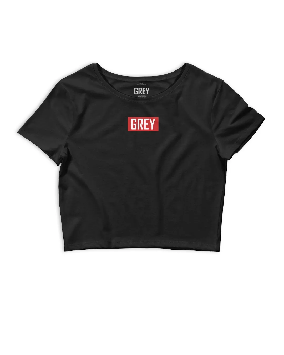 Signature Red Box Logo Women's Cropped Top T-shirt