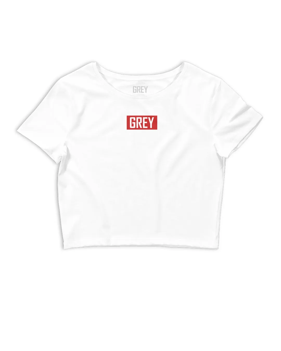 Signature Red Box Logo Women's Cropped Top T-shirt