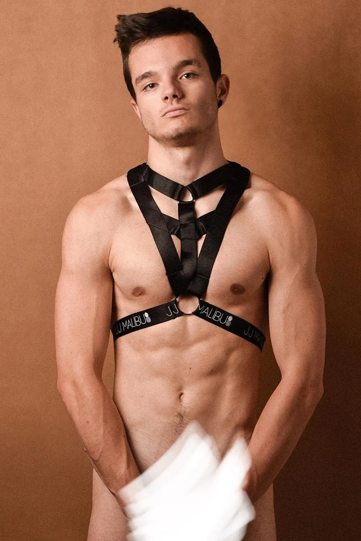 Stretchy Go-Go Party Boy Harness with Deep-V Chest Design