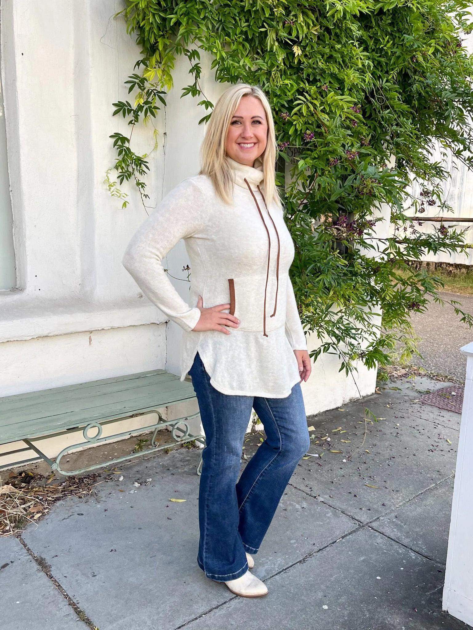 Taupe Drawstring Tunic