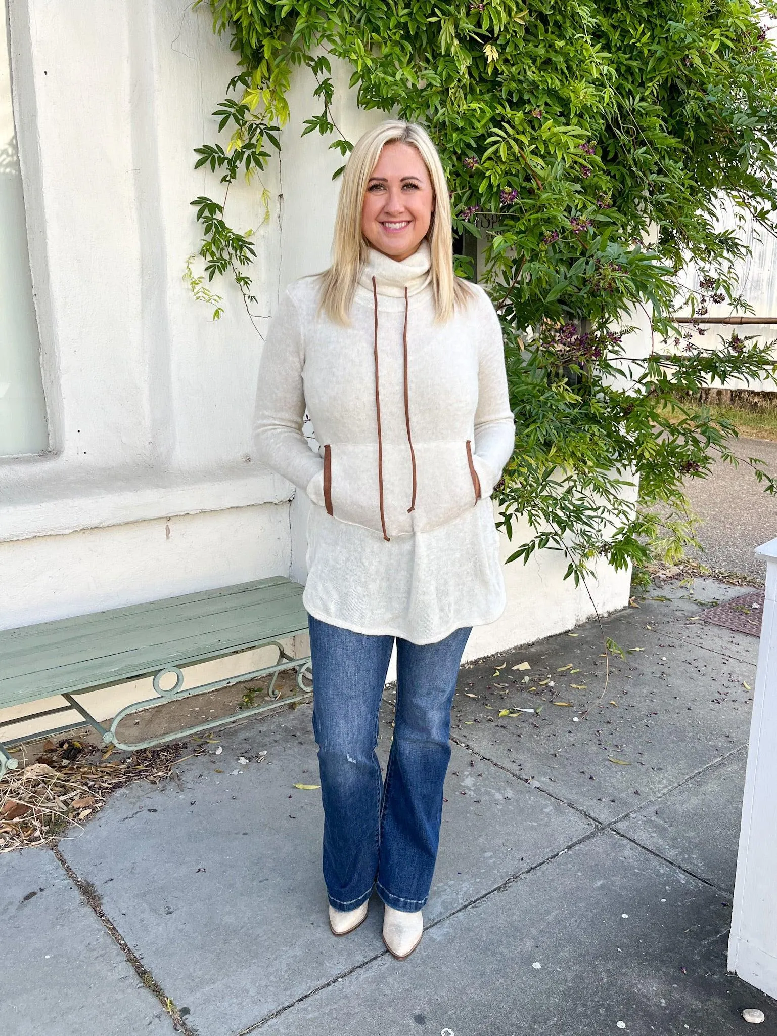 Taupe Drawstring Tunic