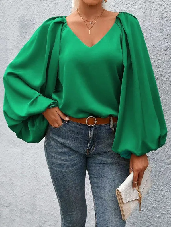 TEEK - Lantern Sleeve Blouse