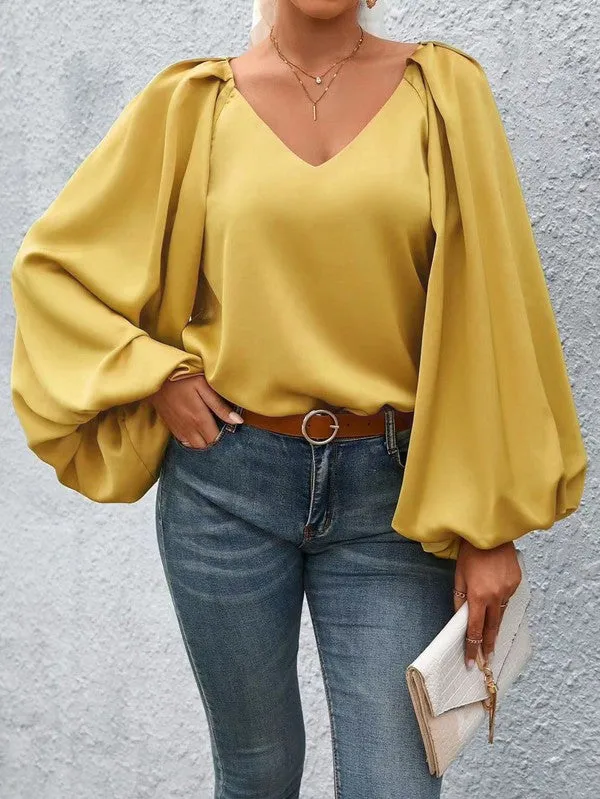 TEEK - Lantern Sleeve Blouse