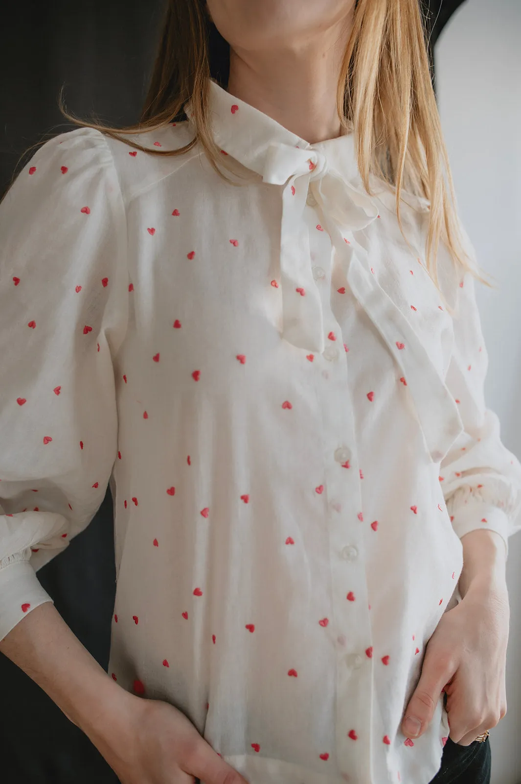 The Sanaja Bow Blouse - PLUS