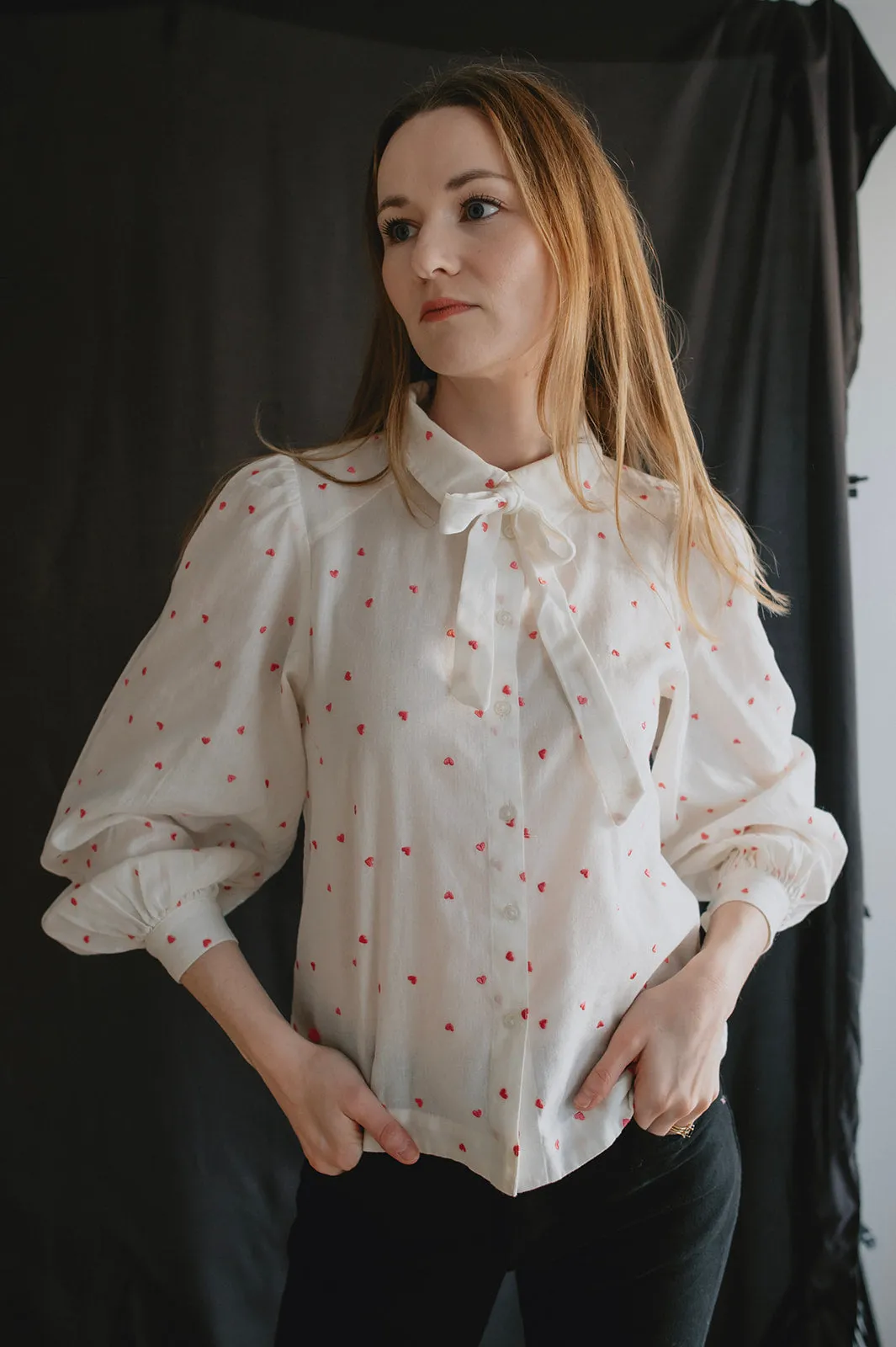 The Sanaja Bow Blouse - PLUS