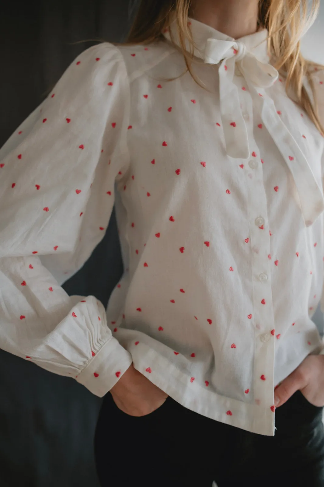 The Sanaja Bow Blouse - PLUS