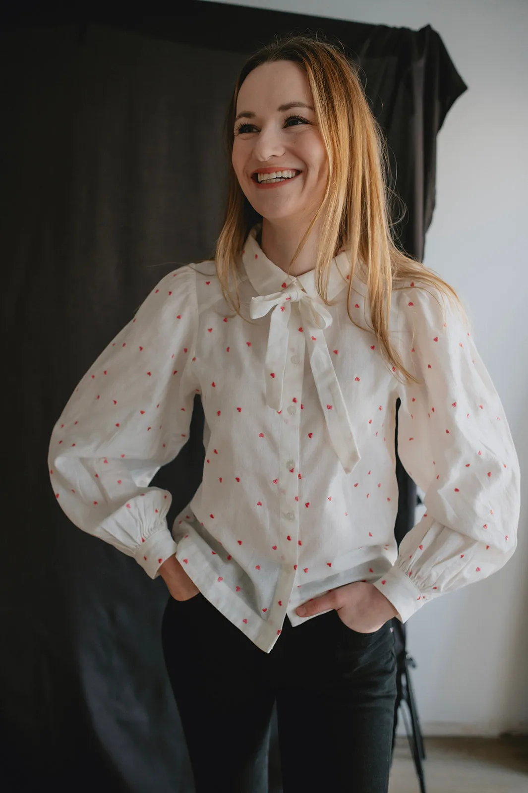 The Sanaja Bow Blouse - PLUS