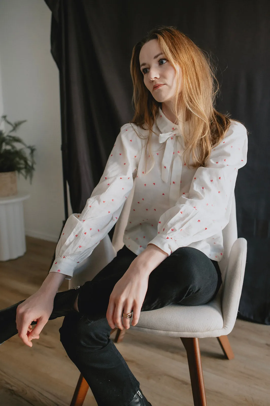 The Sanaja Bow Blouse - PLUS