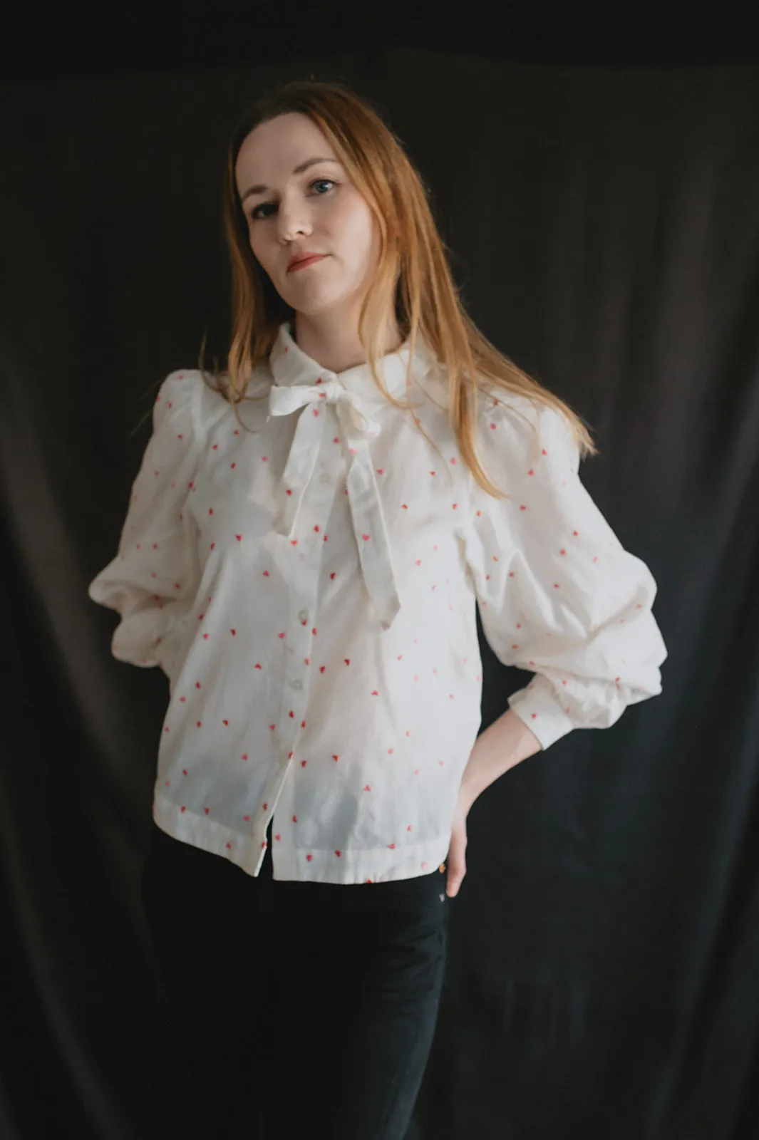 The Sanaja Bow Blouse - PLUS