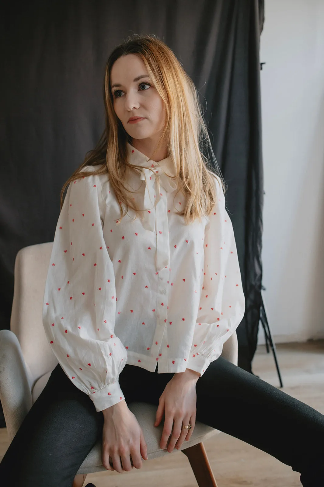 The Sanaja Bow Blouse - PLUS