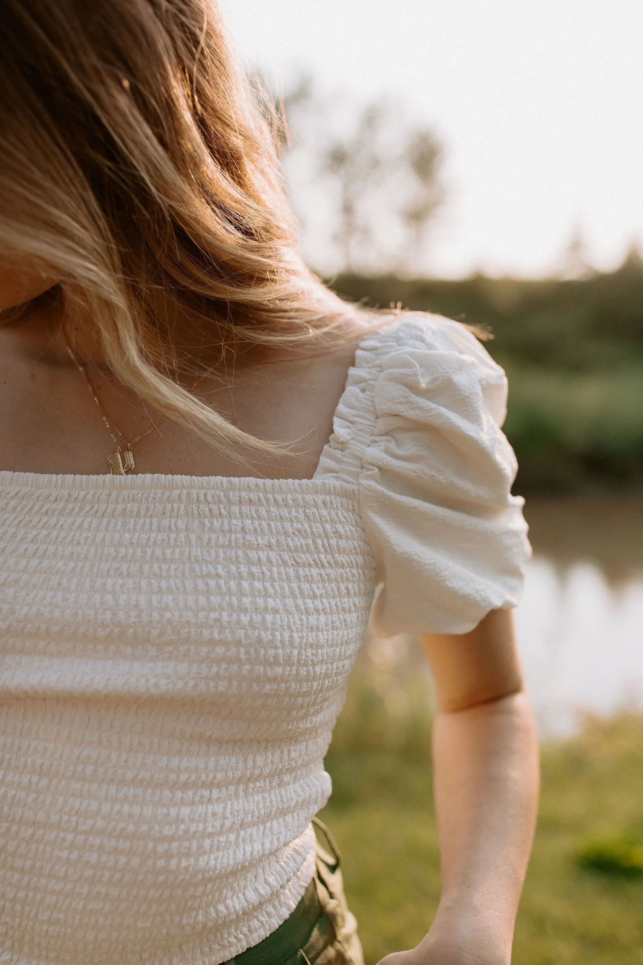 The Susana Smocked Top