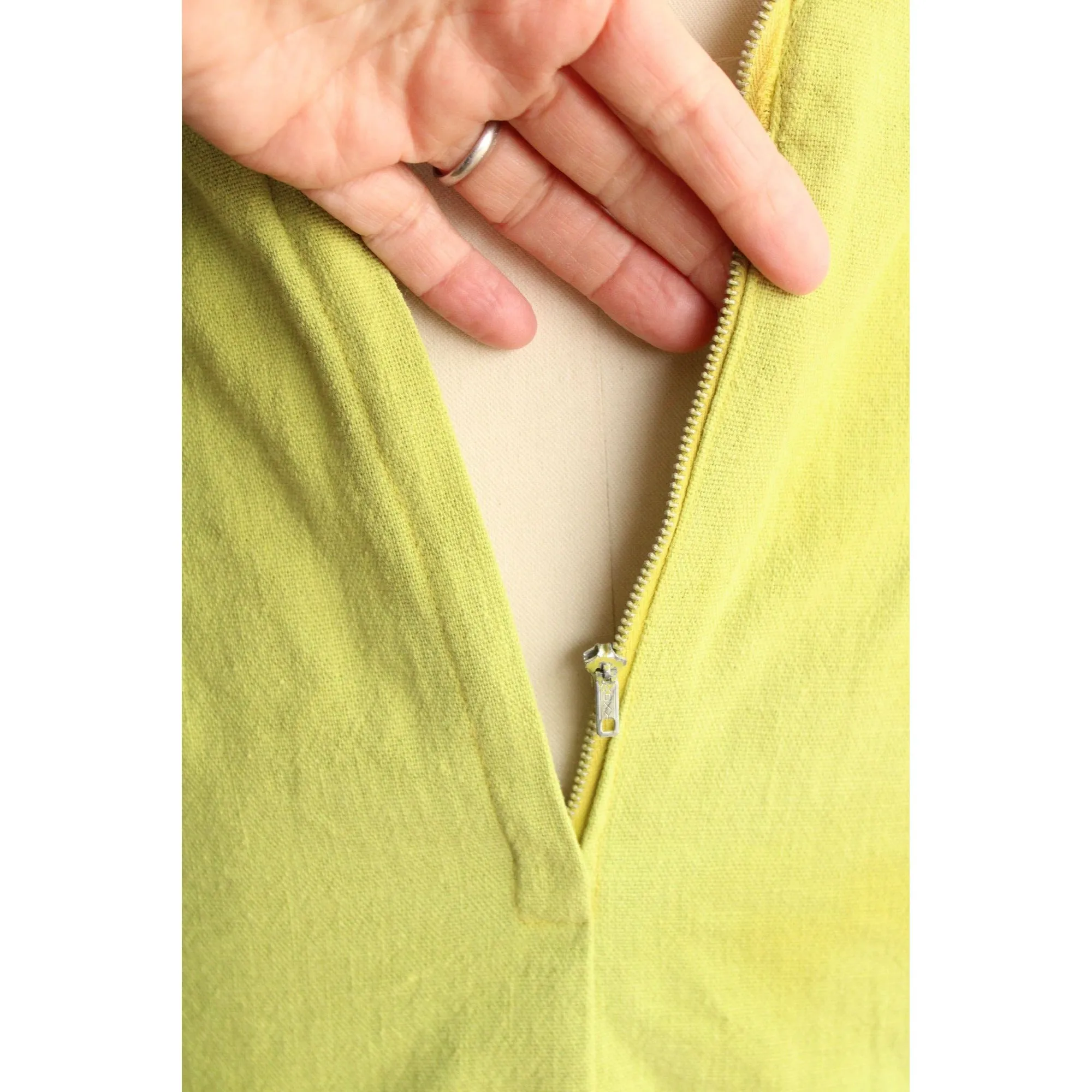 Vintage 1960s Lime Green Linen Two Piece Suit